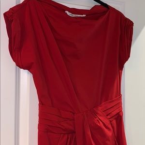 Red cocktail dress